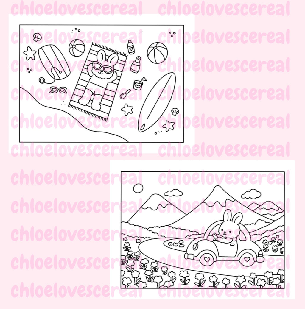 chloelovescereal Colouring Book – Digital Download (PDF)